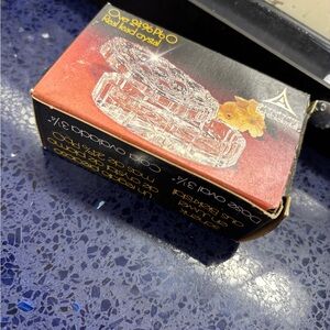 β¨ Vintage Lead Crystal Trinket Box β Heirloom Charm β¨